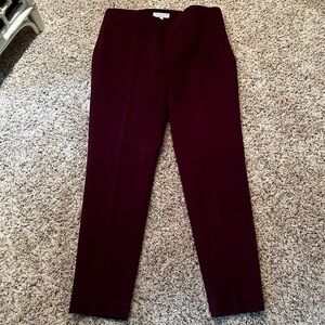 Chaus Pants, Side zip, Wine Maroon, size 10